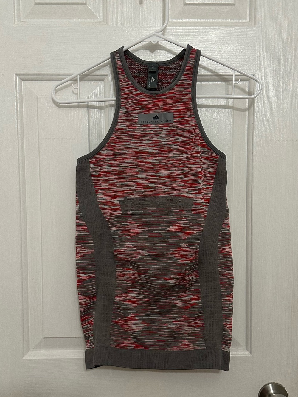 Stella McCartney adidas Red and Gray Training Tank Top